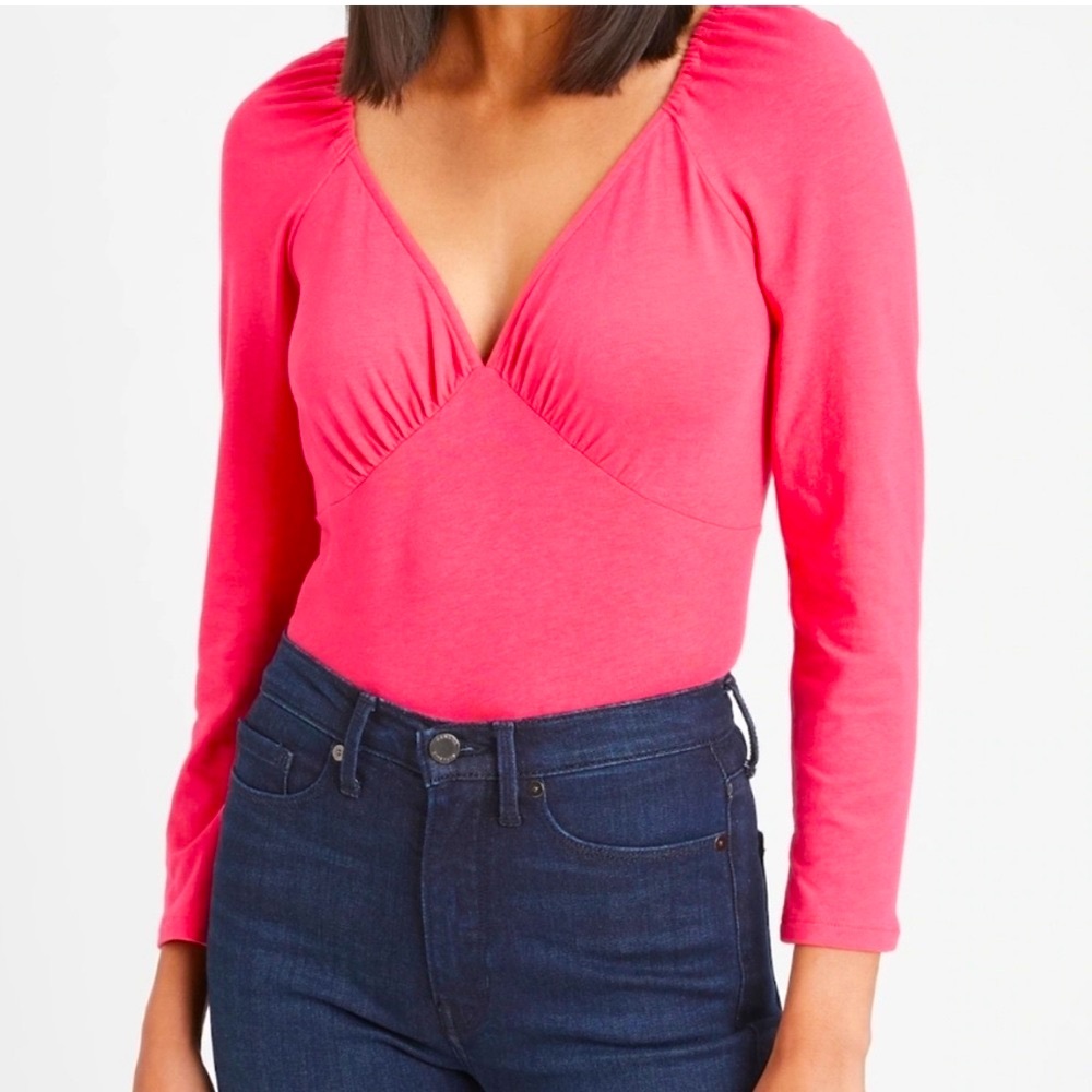 NWT Banana Republic Timeless Smocked Crop Top